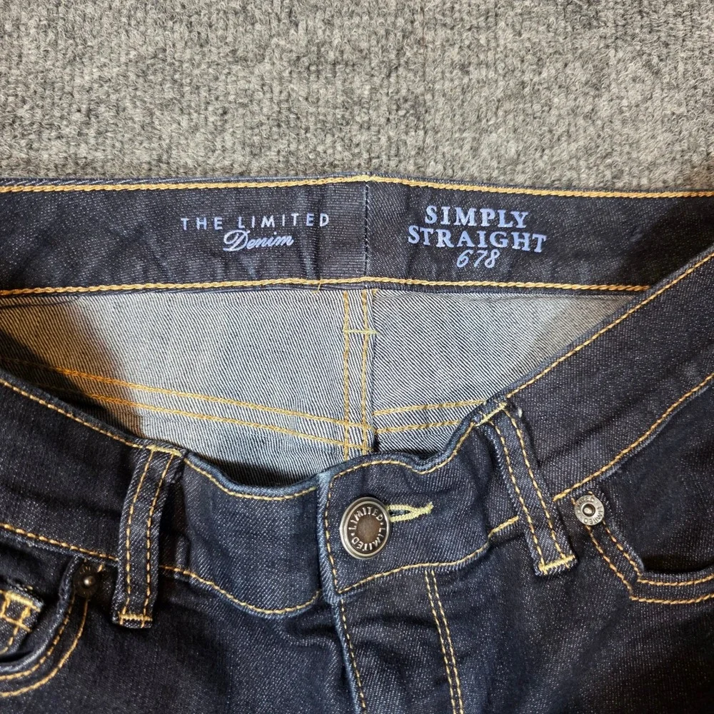 Limited Simply Straight 678 Womens 6 Dark‎ Wash Straight Leg Denim Trouser Jeans